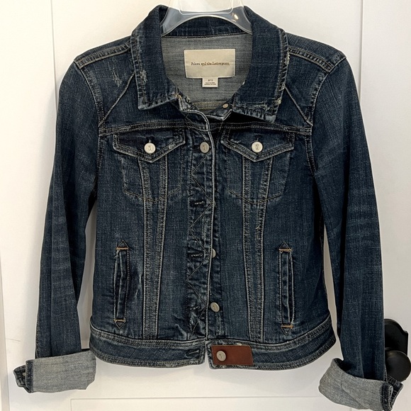 Pilcro and the Letterpress Jackets & Blazers - Anthropologie ~ Pilcro and the Letterpress Denim jacket with leather accents